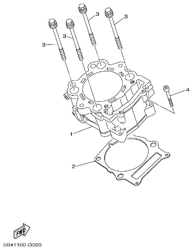 Yamaha VIKING1XP9_2014 CYLINDER parts diagram